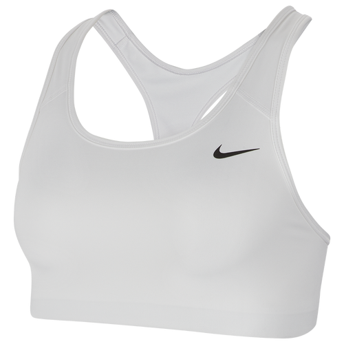 Shop Nike Womens  Pro Swoosh Medium Bra In White/black