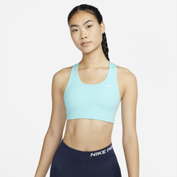 Women's - Nike Pro Swoosh Medium Bra - Teal/Teal