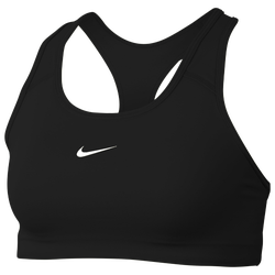 Women's - Nike Pro Swoosh Medium Pad Bra - Black/White