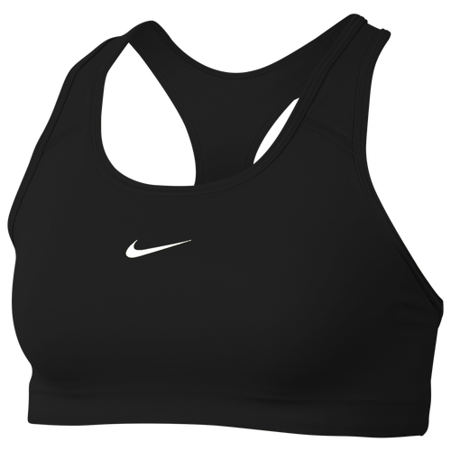 

Nike Womens Nike Pro Swoosh Medium Pad Bra - Womens Black/White Size S