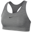 Nike Pro Swoosh Medium Pad Bra - Women's Smoke Grey/Pure/Black