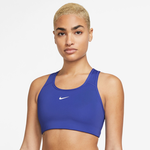

Nike Womens Nike Pro Swoosh Medium Pad Bra - Womens Blue Size L