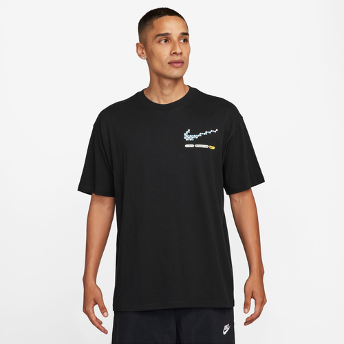 Shop Nike Mens  Nsw M90 Oc Lbr Pk1 T-shirt In Black/black