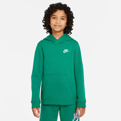 Boys' Grade School - Nike Club Pullover Hoodie - Green/White