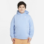 Nike Club Pullover Hoodie - Boys' Grade School Psychic Blue/White