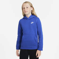 Boys' Grade School - Nike Club Pullover Hoodie - Blue/White