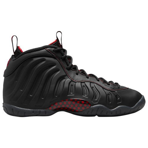 

Boys Nike Nike Little Posite One - Boys' Grade School Shoe Black/University Red Size 05.5