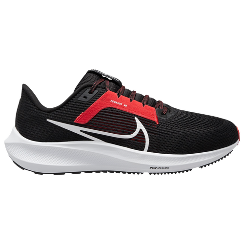 

Nike Mens Nike Air Zoom Pegasus 40 - Mens Running Shoes Black/White/Red Size 10.0