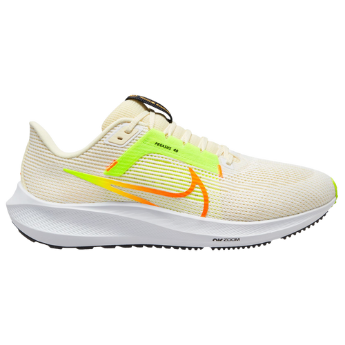 

Nike Mens Nike Air Zoom Pegasus 40 - Mens Running Shoes White/Multi/Volt Size 10.0