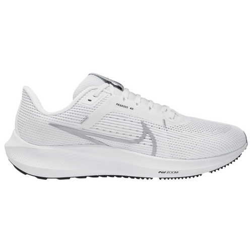 

Nike Mens Nike Air Zoom Pegasus 40 - Mens Running Shoes White/Black/Gray Size 10.0