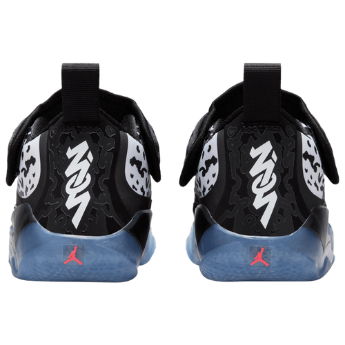 Jordan Zion Black White Preschool Kids Basketball Shoes Black White Laser Orange Size 3