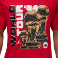 Jordan NC World Tour Short Sleeve Crewneck - Jordan Gym Red