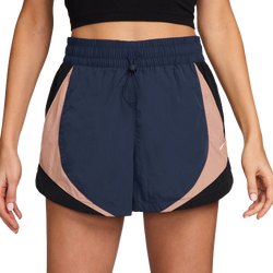 Women's - Nike Street 3" Track Shorts - Midnight Navy/Black/Particle Pink