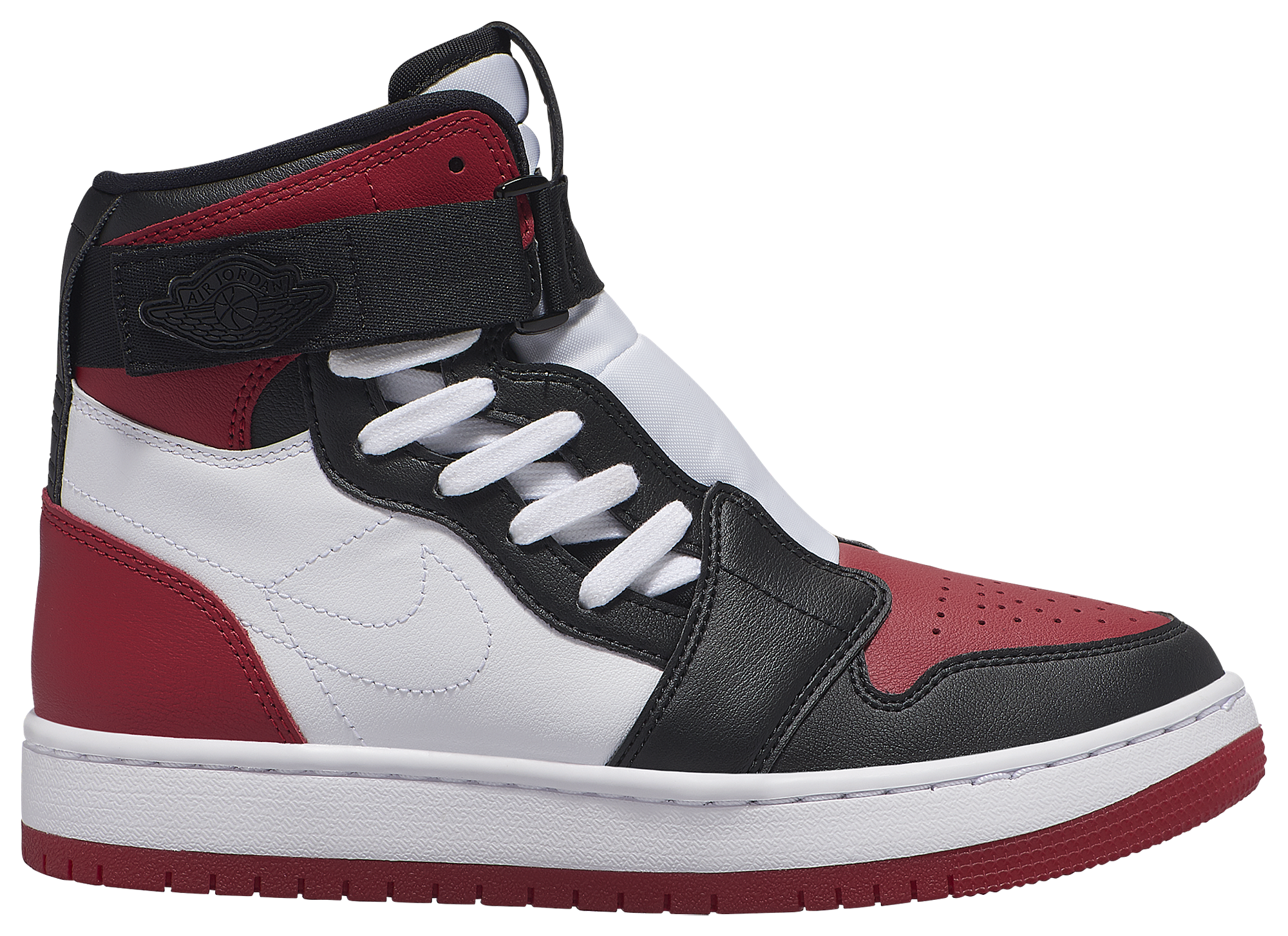 red and black jordans womens