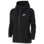 Nike Essential Full-Zip Fleece Hoodie - Women's Black/White/White