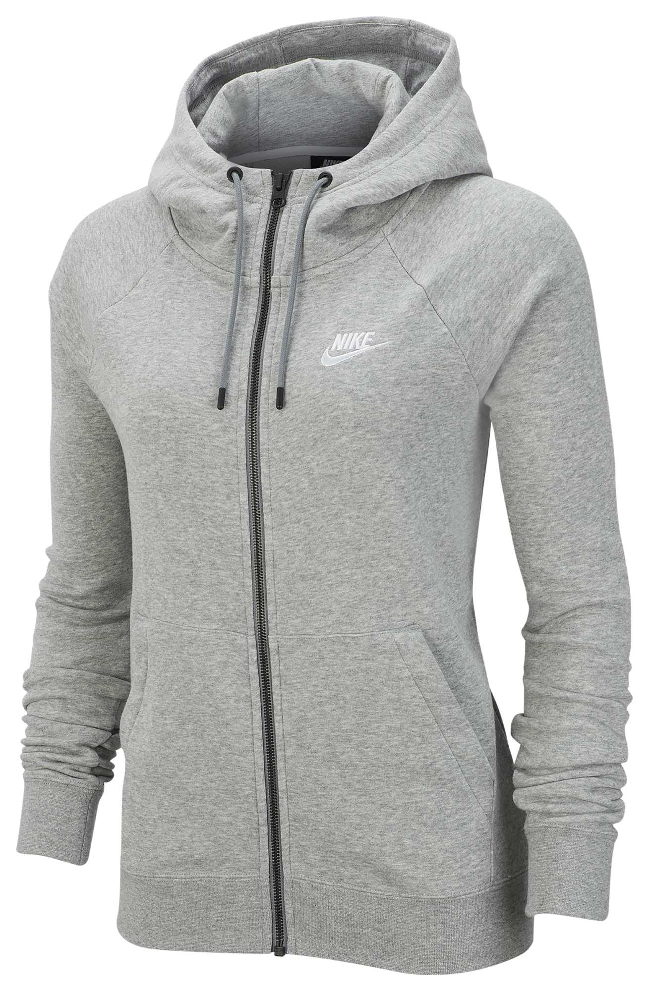 gray nike zip up hoodie womens