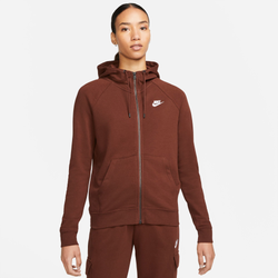Women's - Nike Essential Full-Zip Fleece Hoodie - Bronze/Bronze