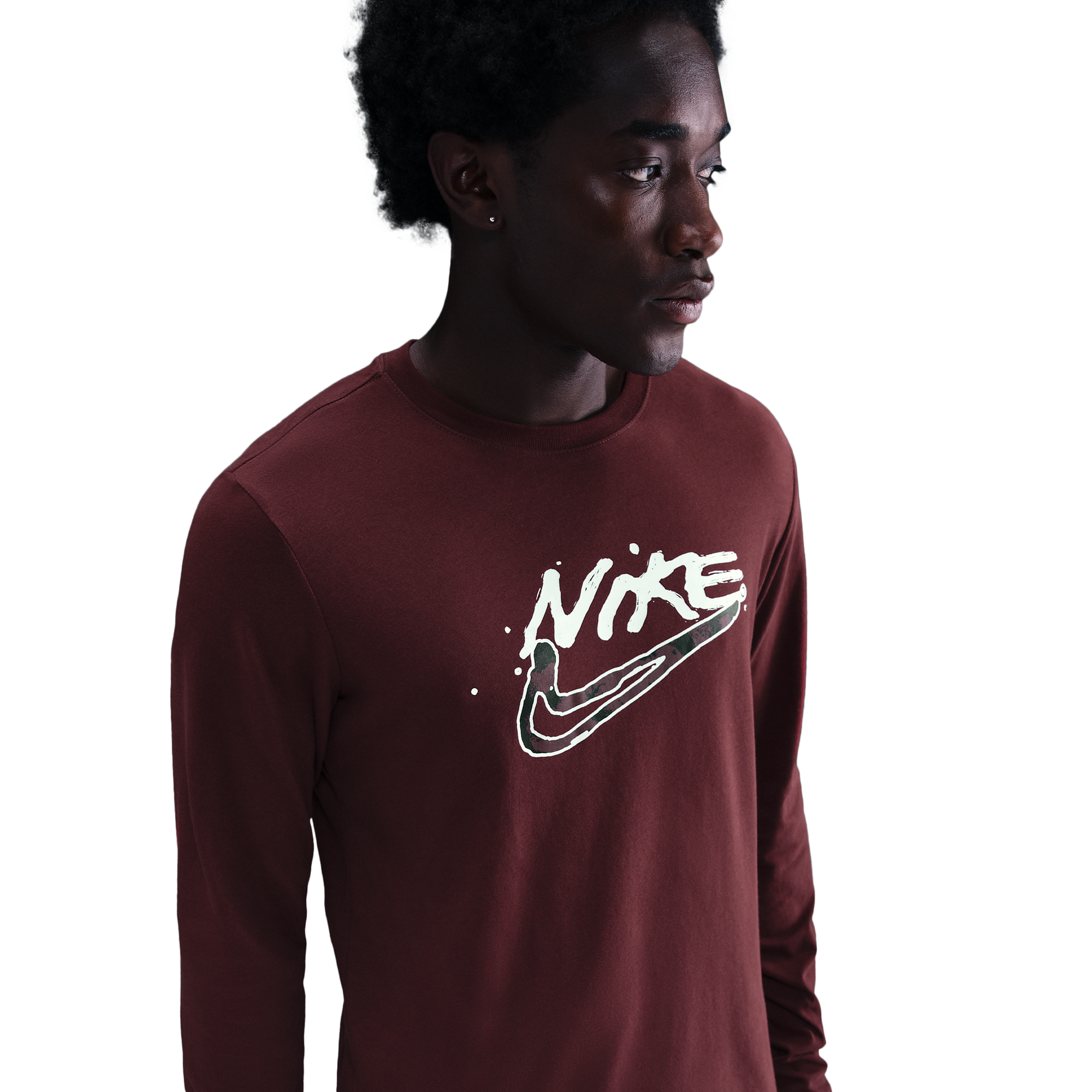 Nike Dri-FIT Long Sleeve Print Pack T-Shirt - Men's
