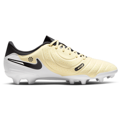 Men's - Nike Legend 10 Academy FG/MG - Black/Lemonade/Metallic Gold Coin