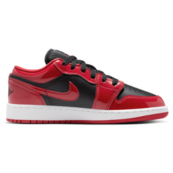 Boys' Grade School - Jordan Air Jordan 1 Low SE - Black/Varsity Red/White