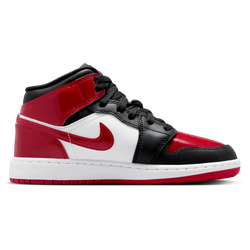 Boys' Grade School - Jordan Air Jordan 1 Mid SE - Varsity Red/Black/White