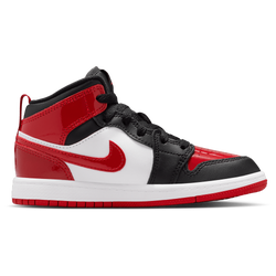 Boys' Preschool - Jordan 1 Mid SE - Black/Varsity Red/White