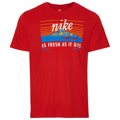 

Nike Mens Nike Fresh As It Gets Graphic T-Shirt - Mens Red/White Size M