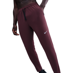 Men's - Nike Dri-FIT Stride Knit Pants - Burgundy Crush/Reflective Silv