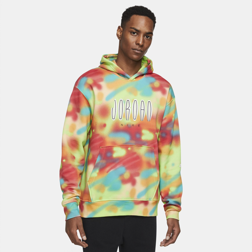 Jordan Mens  Mvp All Over Print Fleece Pullover In Multi