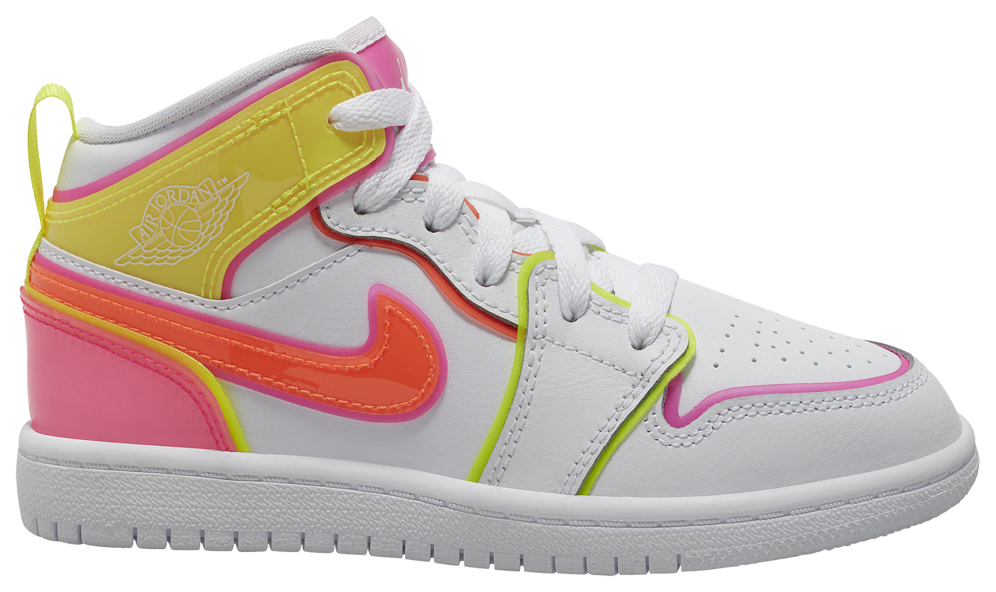 Jordan AJ 1 Mid Edge Glow - Girls 