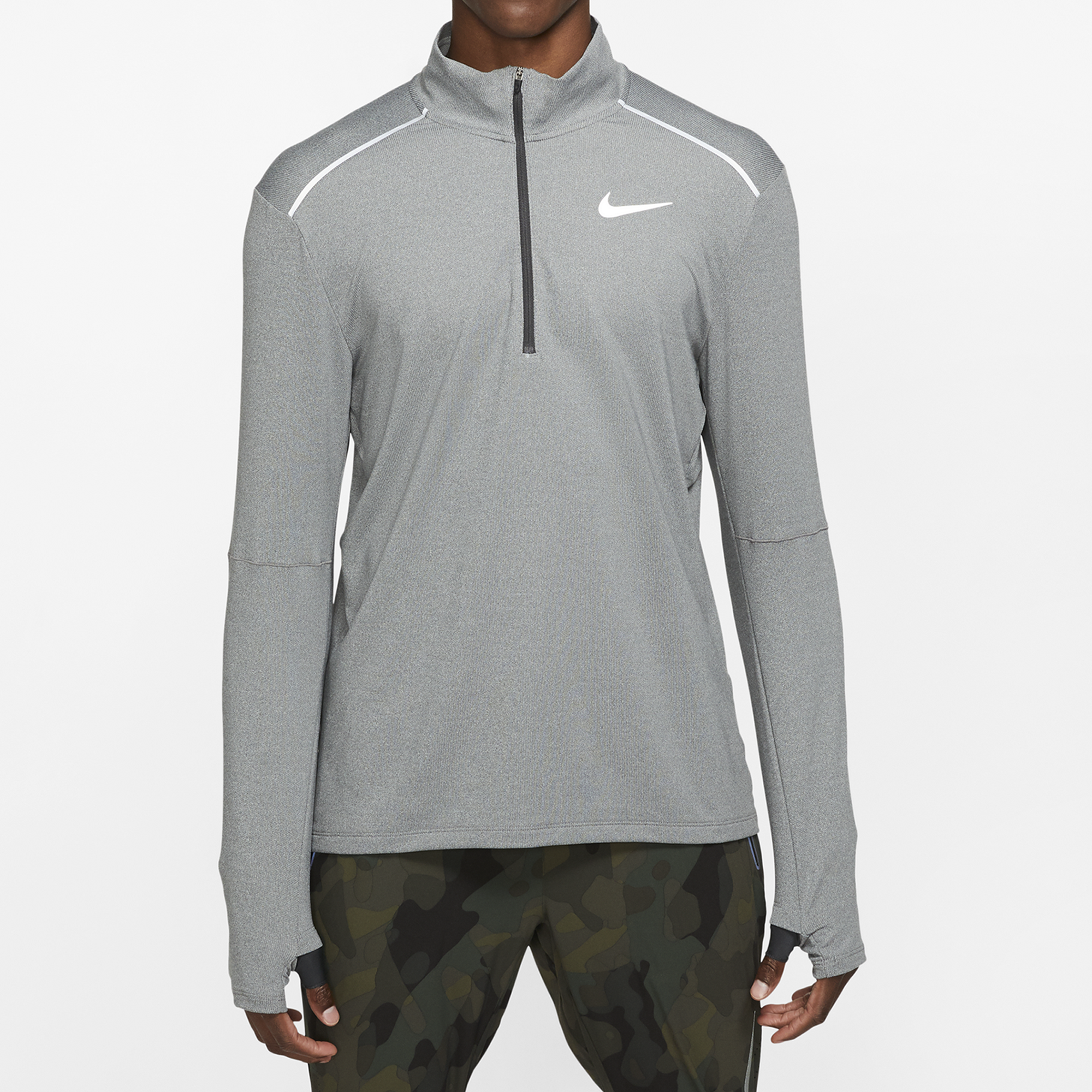 nike element half zip running top