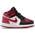 Jordan 1 Mid SE - Boys' Toddler Black/Varsity Red/White