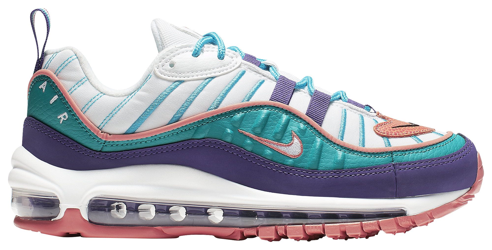 air max 98 orange purple teal