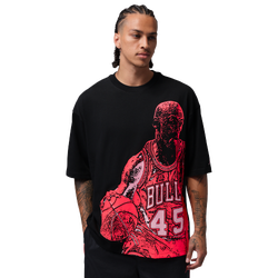 Men's - Jordan Dri-FIT Sport Graphic Short Sleeve HBR SP Crew - Pink/Black