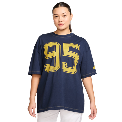 WOMENS - Nike NSW Street Over Sized 95 T-Shirt - Midnight Navy