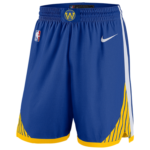 

Nike Mens Golden State Warriors Nike Warriors Swingman Shorts - Mens Rush Blue/White/Amarillo Size XL