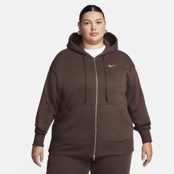 Women's - Nike NSW Phoenix Fleece F/Z Hoodie - Sail/Baroque Brown