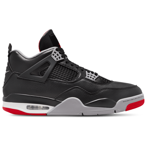 

Jordan Mens Jordan Air Jordan 4 Retro Rmstd - Mens Basketball Shoes Cement Gray/Black/Fire Red Size 8.5