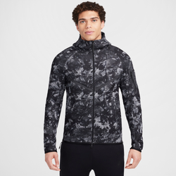 Men's - Nike Tech Fleece Windrunner Full-Zip Jacket - Grey/Black/Multi