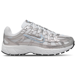 Boys' Grade School - Nike P-6000 - White/Metallic Silver/Blue
