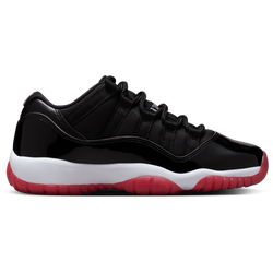 Boys' Grade School - Jordan AJ Retro 11 Low  - Red/Black