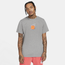 Jordan Keychain T-Shirt - Men's Carbon Heather/Orange/Carolina