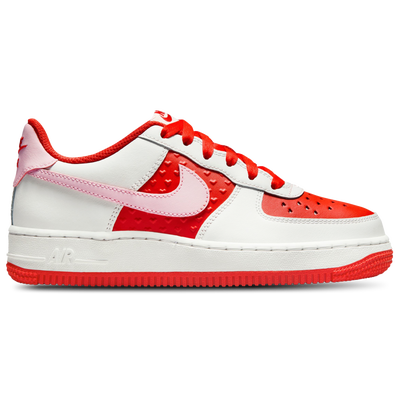 Grade School Nike Air Force 1 VD - SUMMIT WHITE/PINK