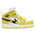 Jordan AJ 1 Mid - Girls' Toddler Dynamic Yellow/Black/White