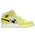 Jordan AJ 1 Mid - Pre-school Dynamic Yellow/Black/White