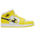 Jordan AJ 1 Mid - Girls' Grade School Dynamic Yellow/Black/White