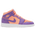 Jordan AJ 1 Mid - Girls' Grade School Orange Pulse/Atomic Violet/Laser Crimson