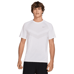 Men's - Nike Dri-FIT ADV STRIDE SS TOP - White/Reflective Silver