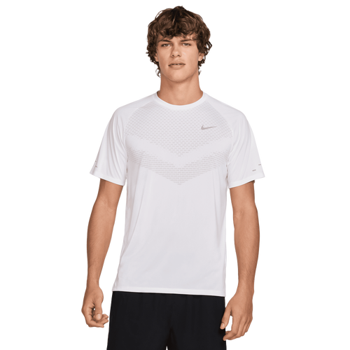 Nike Mens  Dri-fit Adv Stride Ss Top In Silver