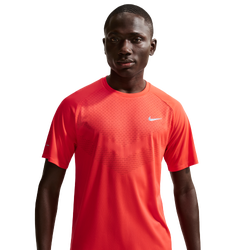 Men's - Nike Dri-FIT ADV STRIDE SS TOP - Reflective Silver/Lt Crimson